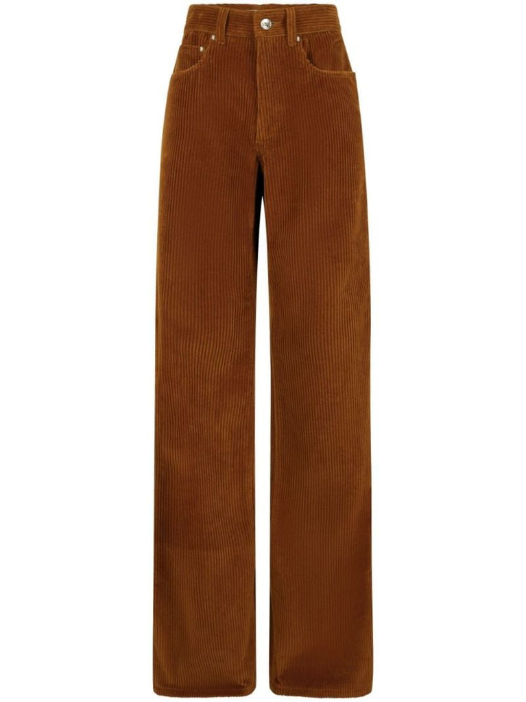 Corduroy Wide-leg Trousers