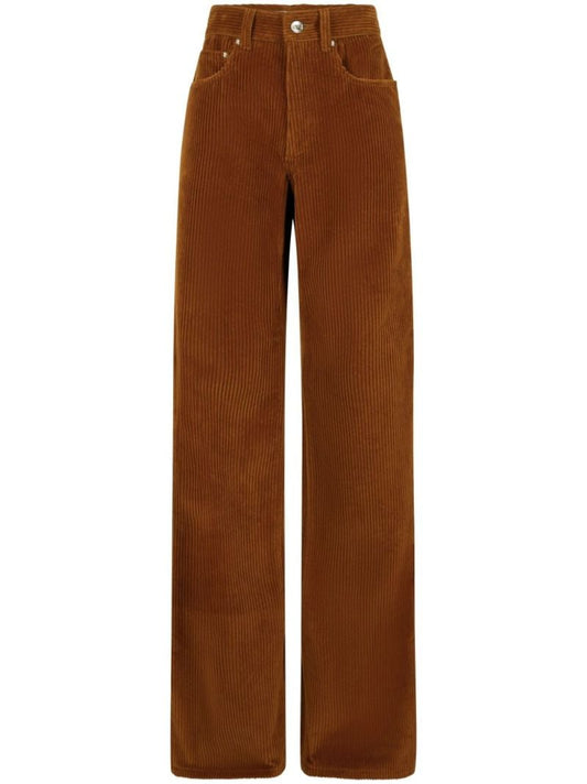 Corduroy Wide-leg Trousers