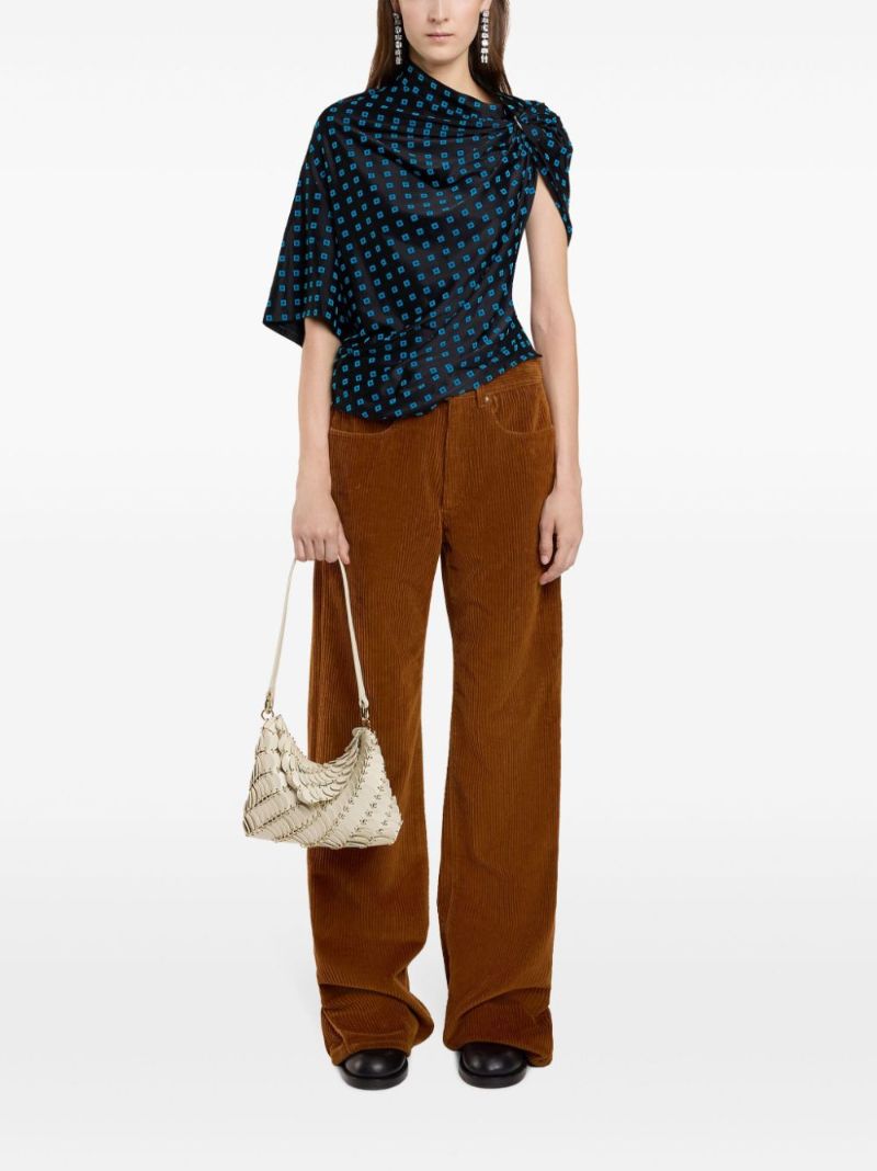 Corduroy Wide-leg Trousers