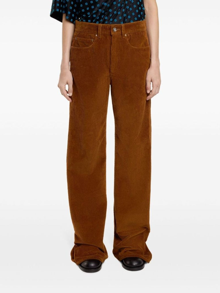 Corduroy Wide-leg Trousers
