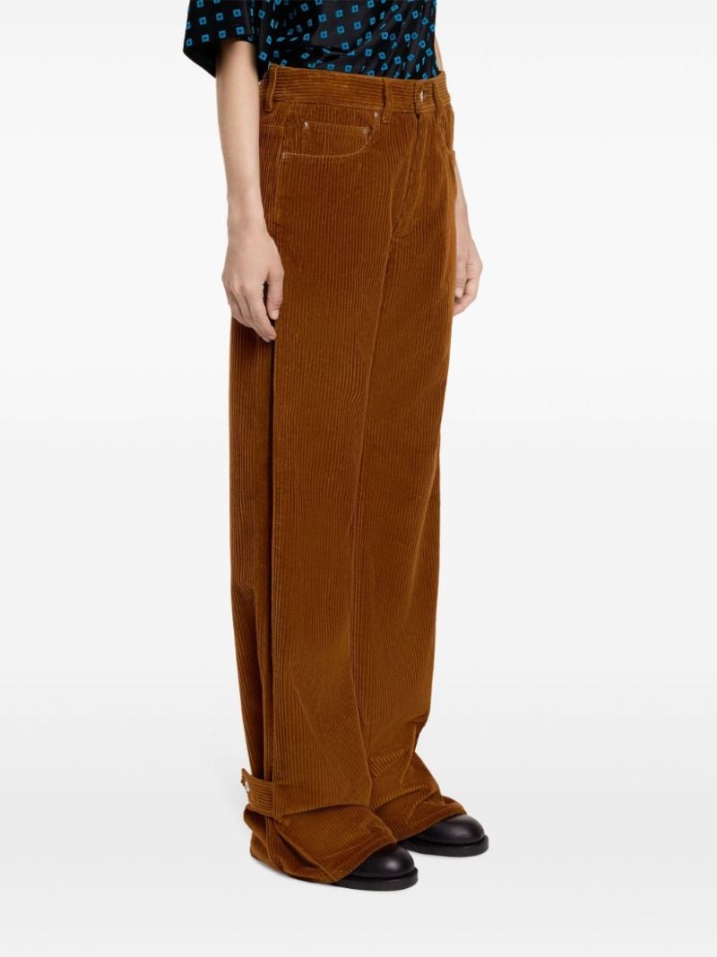 Corduroy Wide-leg Trousers