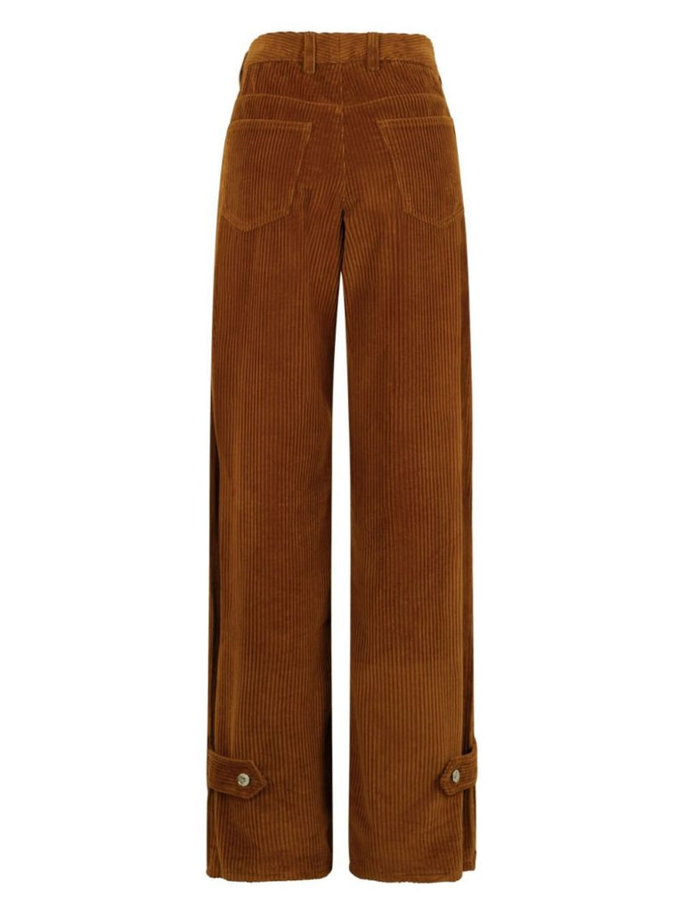 Corduroy Wide-leg Trousers