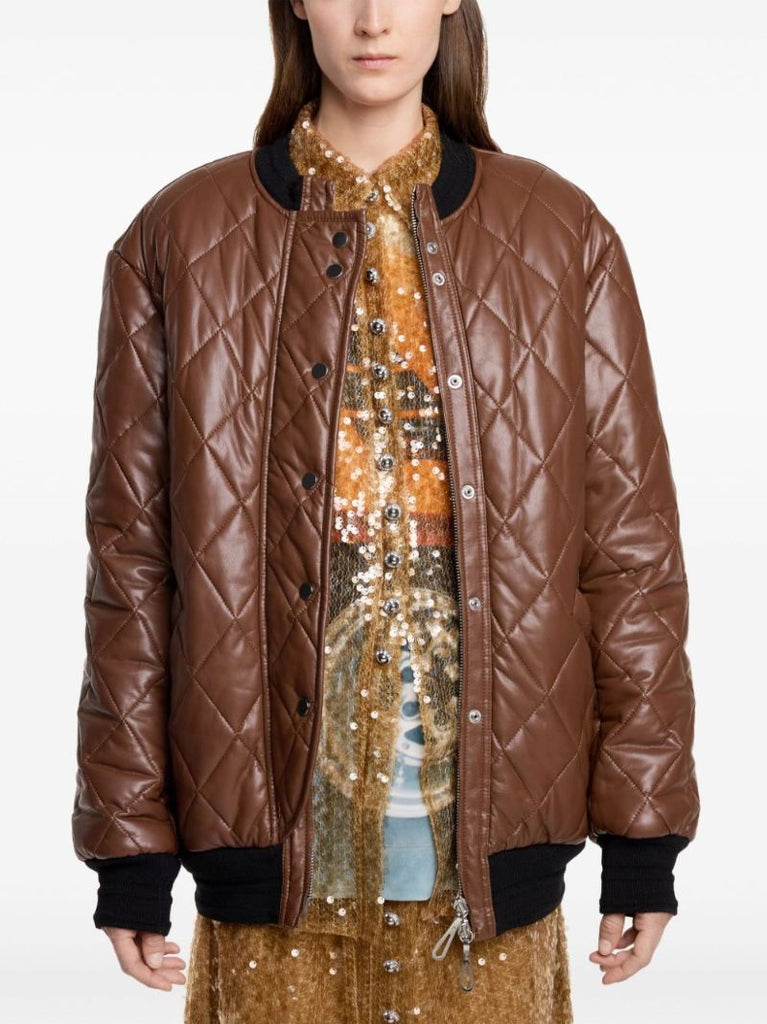 Quilted Bomber Jacket