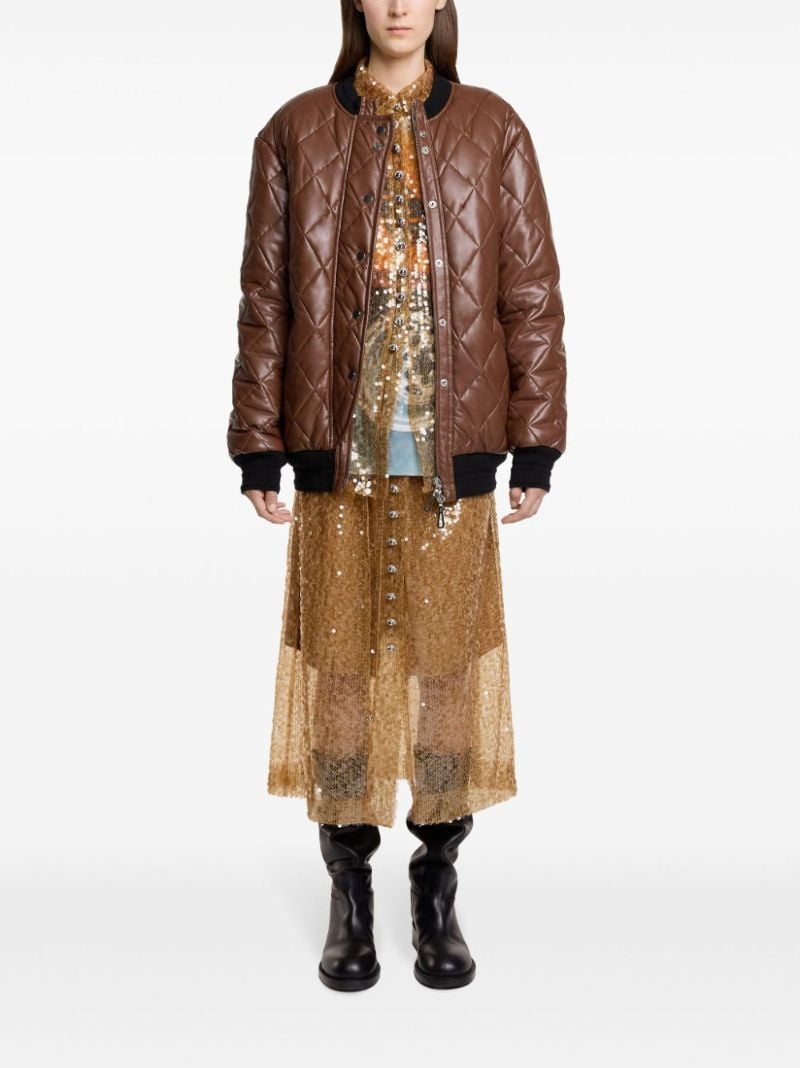 Quilted Bomber Jacket