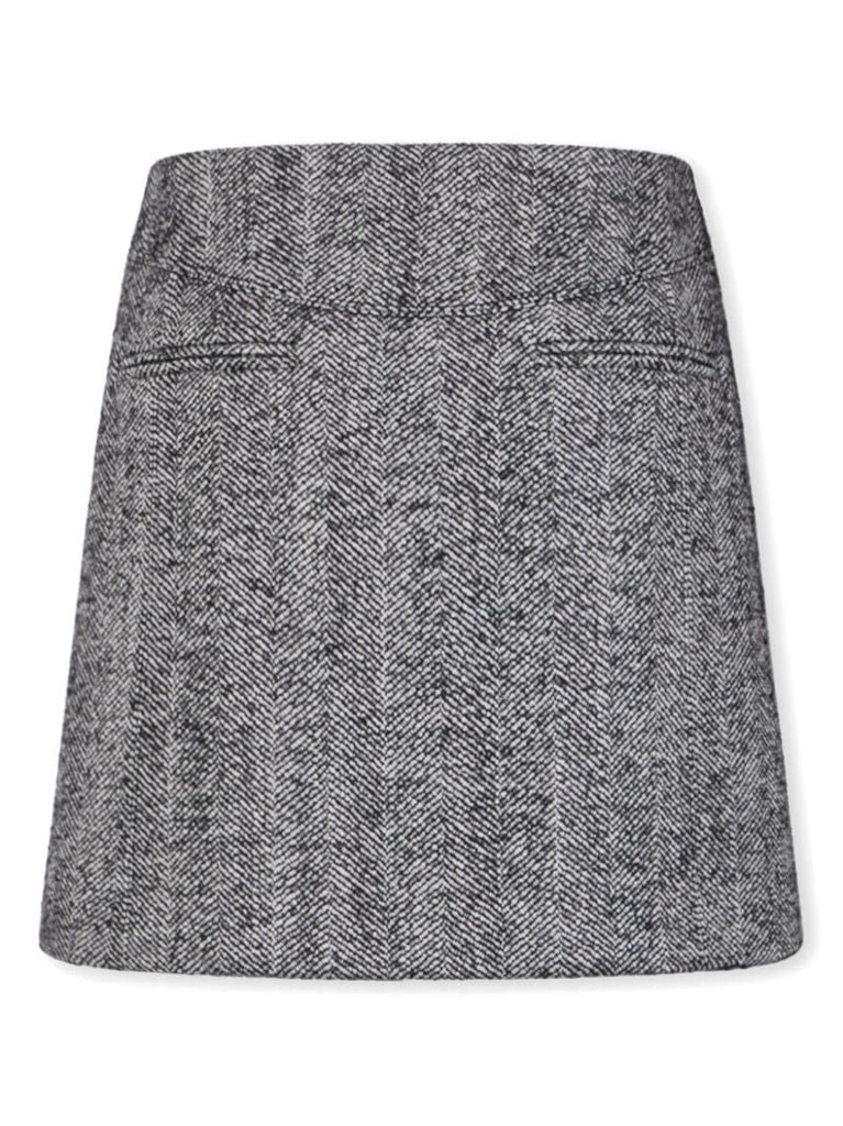 Herringbone Mini Skirt