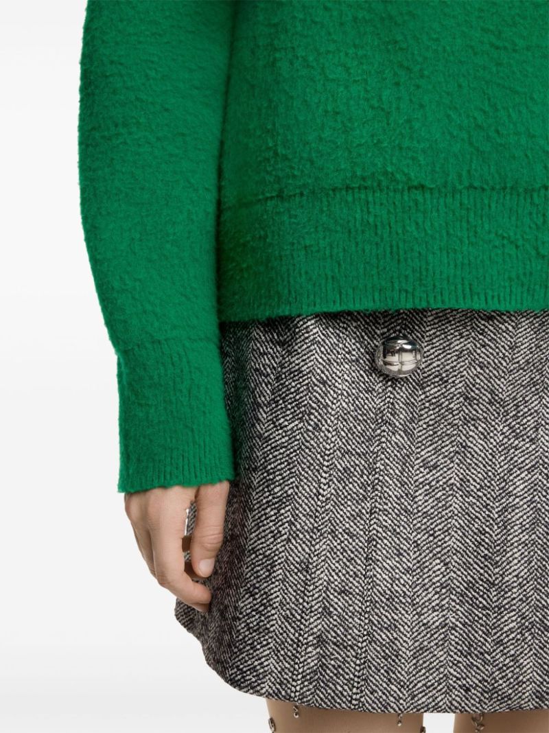 Herringbone Mini Skirt