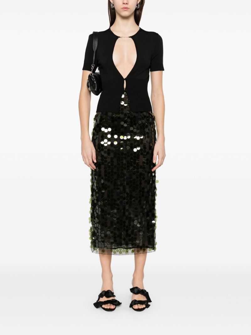 Sequinned Midi Skirt