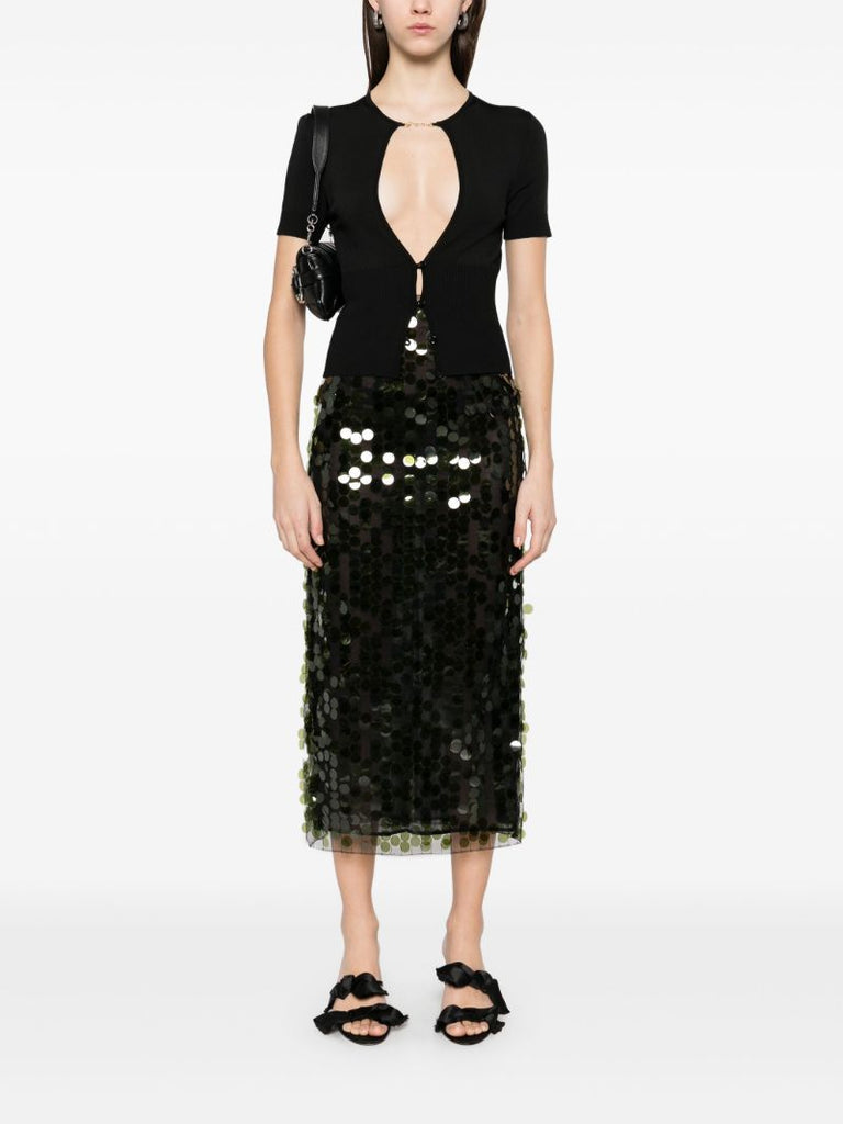 Sequinned Midi Skirt