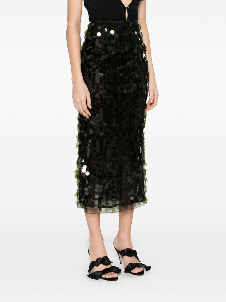 Sequinned Midi Skirt