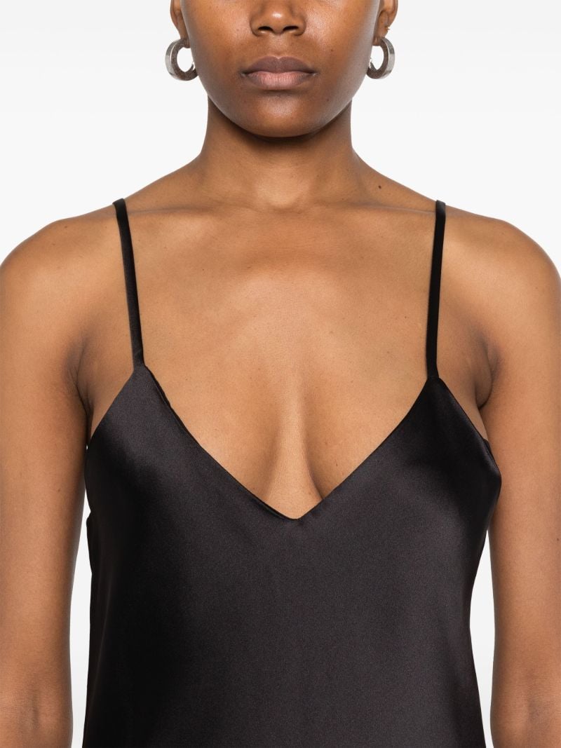 Black Bias-cut Slip Dress