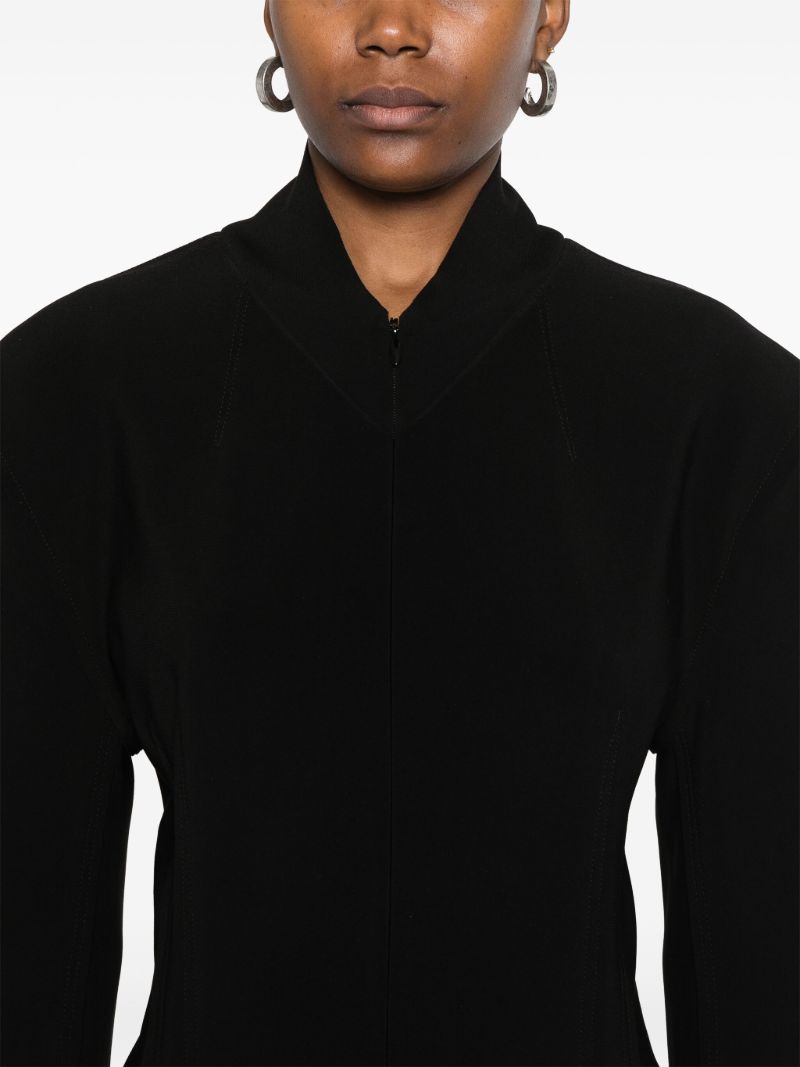 Black Zip-up Dress