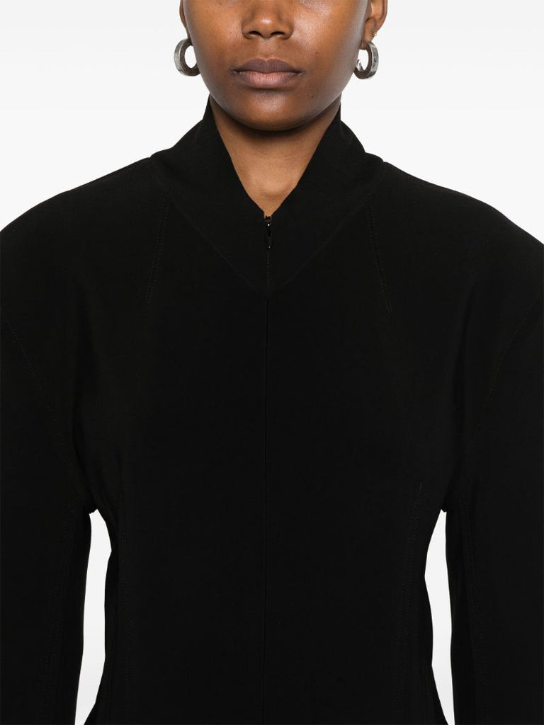 Black Zip-up Dress
