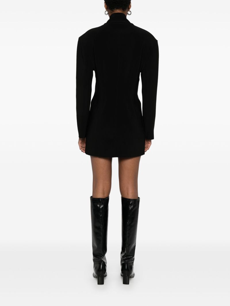 Black Zip-up Dress