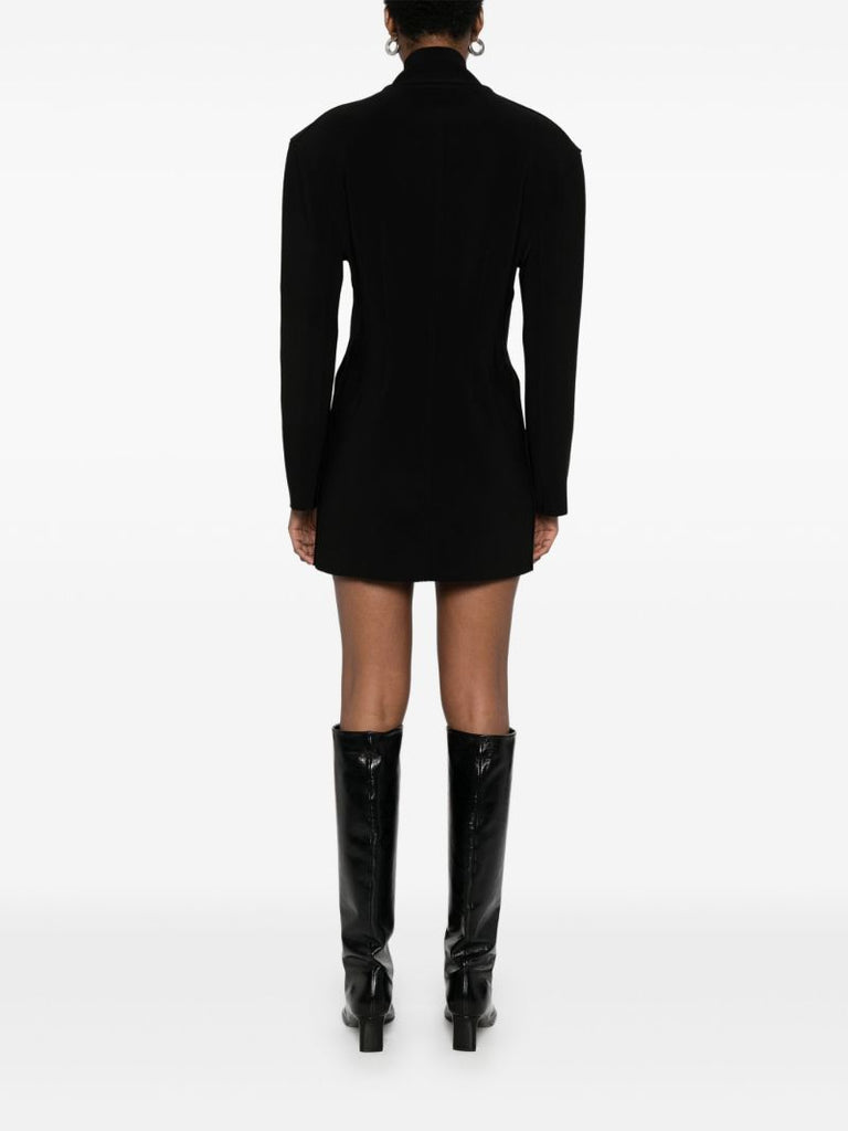 Black Zip-up Dress