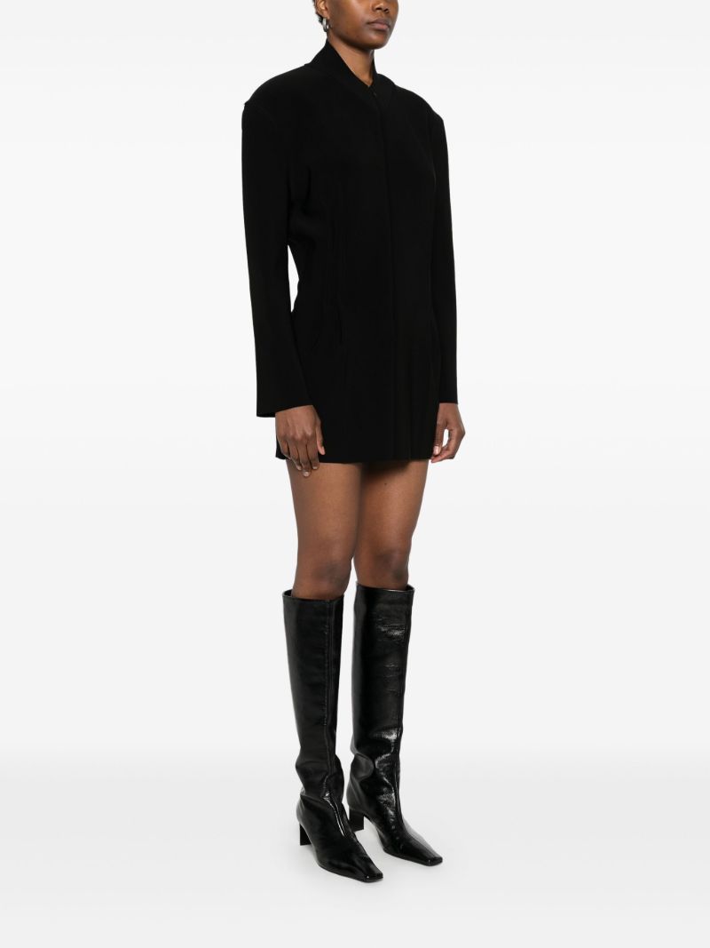 Black Zip-up Dress