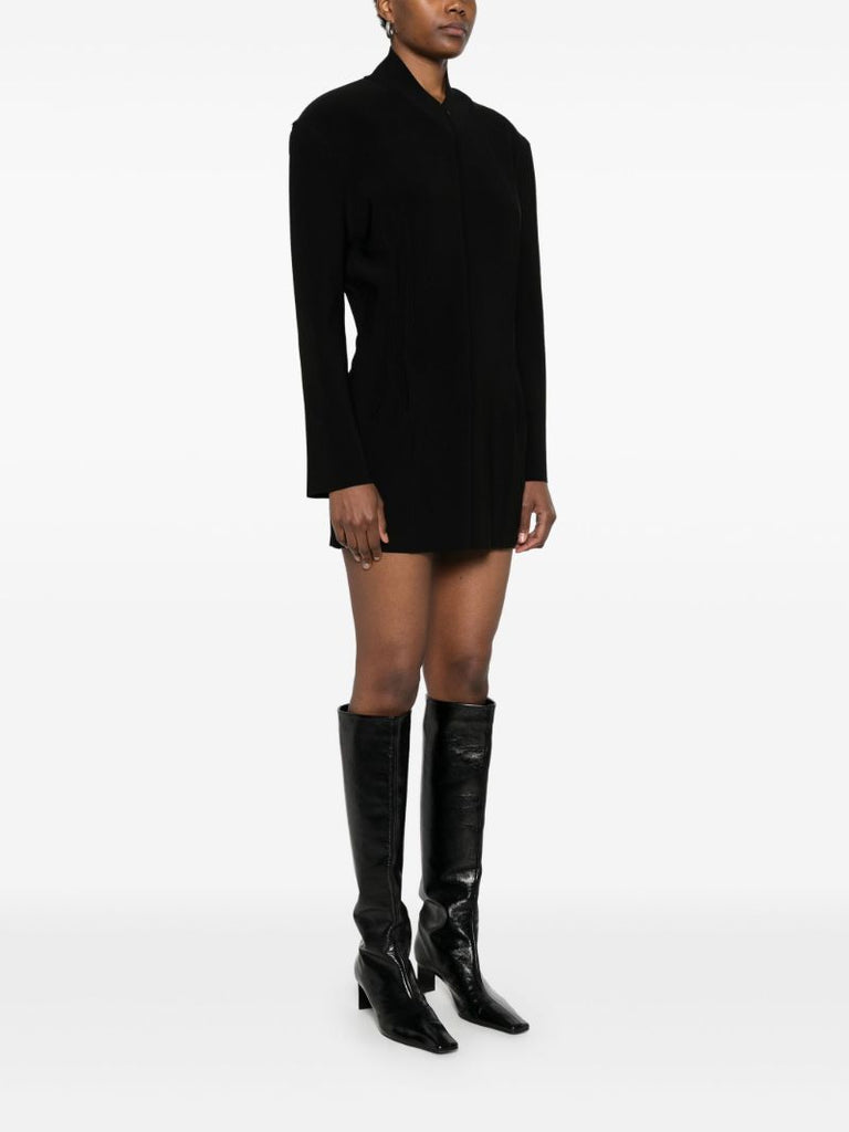 Black Zip-up Dress