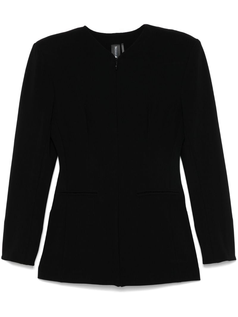 Black V-neck Jacket