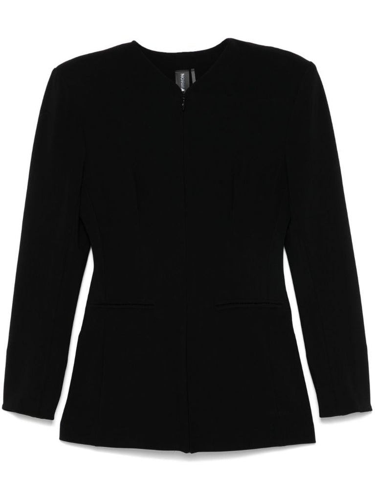 Black V-neck Jacket