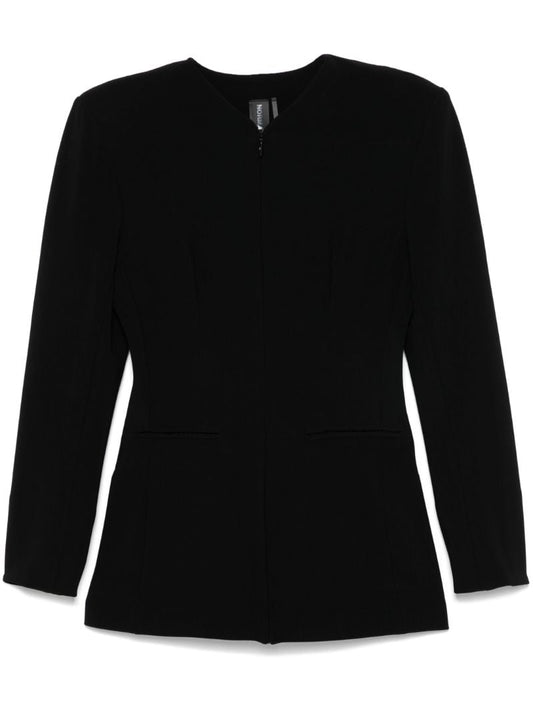 Black V-neck Jacket