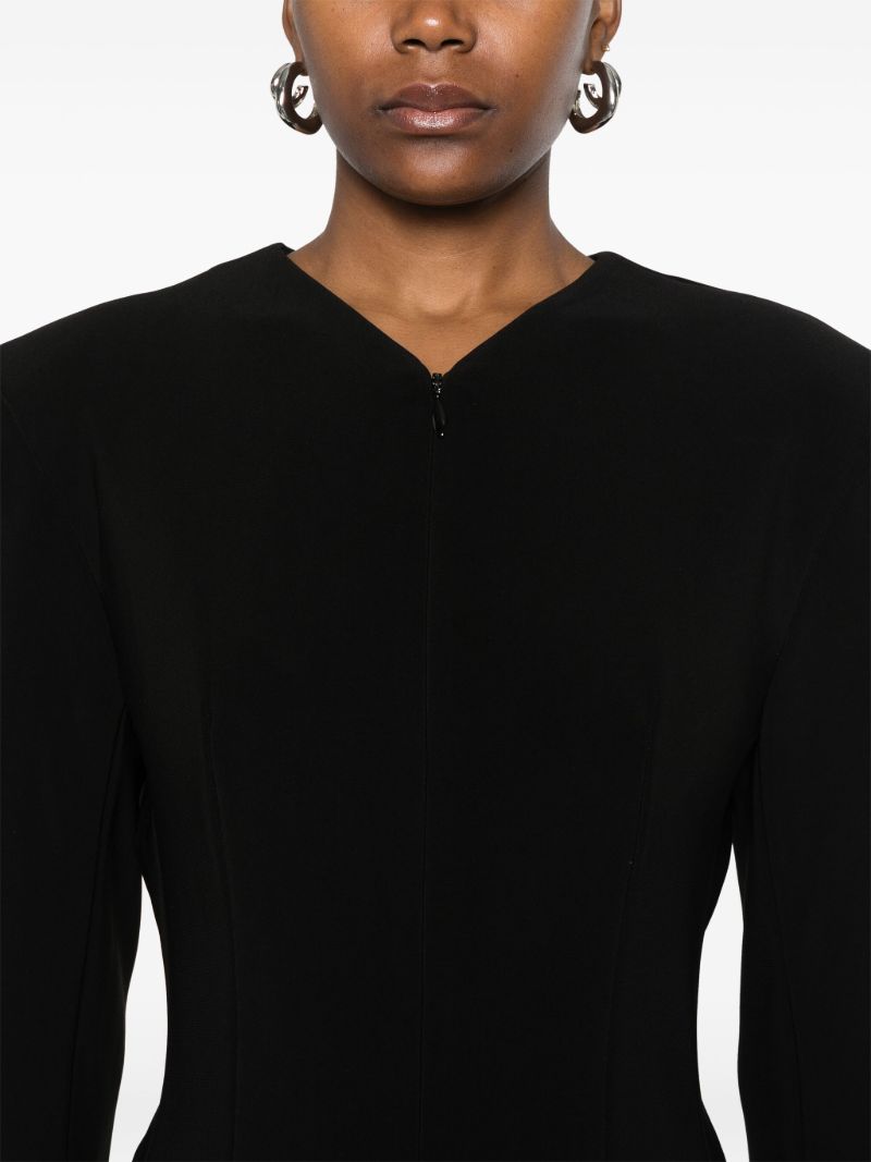 Black V-neck Jacket