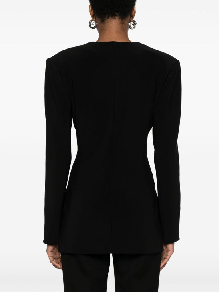 Black V-neck Jacket