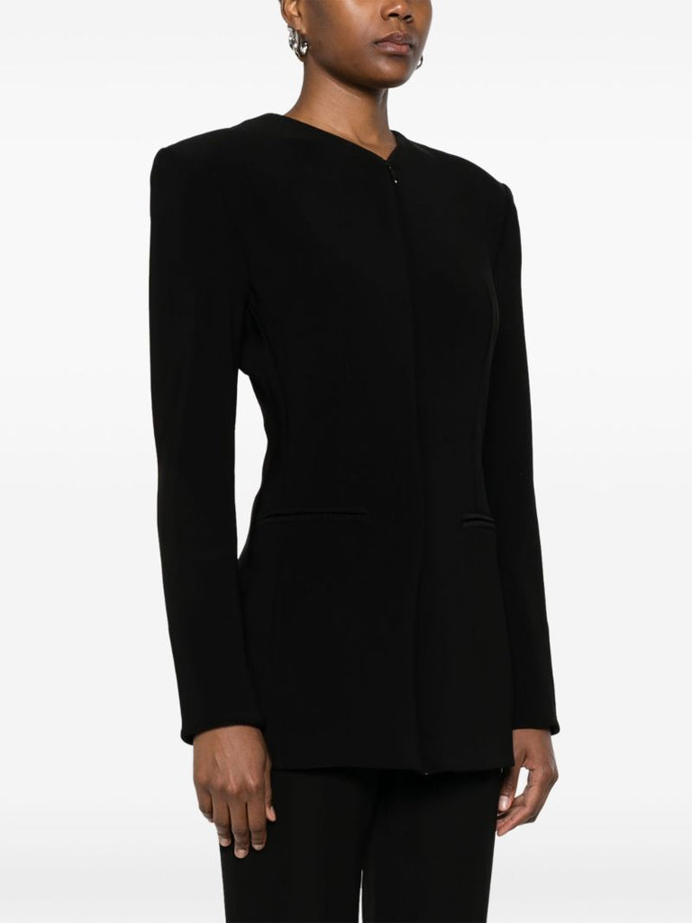 Black V-neck Jacket
