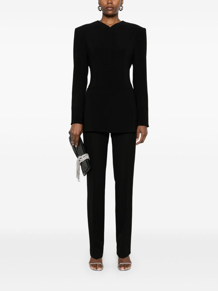 Black V-neck Jacket