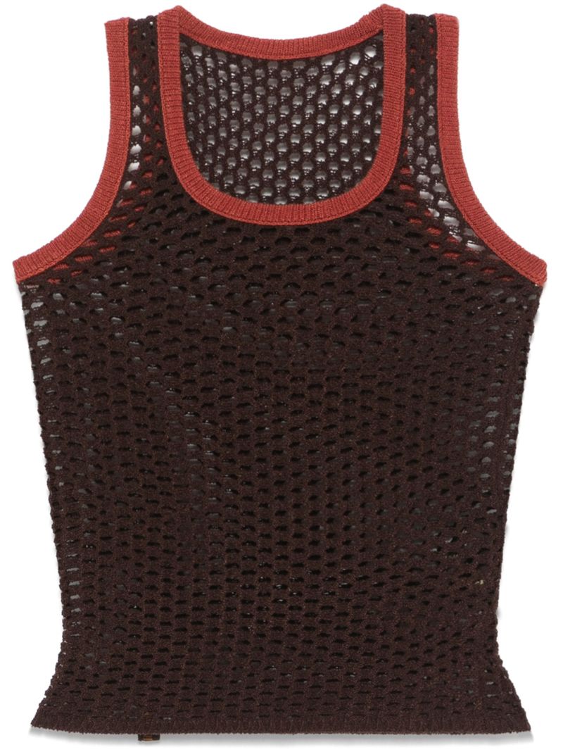 Contrast-trim Tank Top