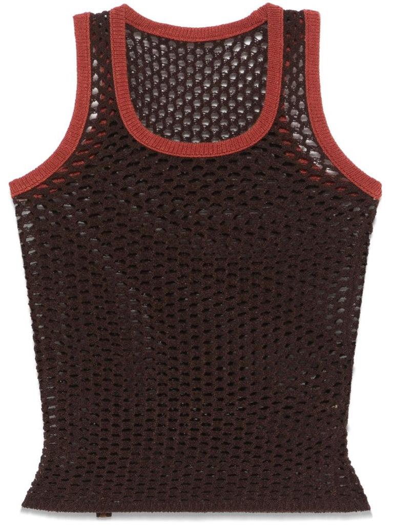 Contrast-trim Tank Top