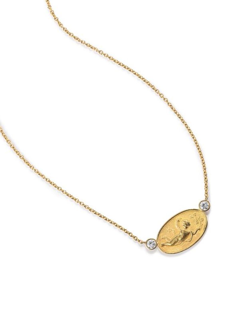 18kt Yellow Gold Ninfa Diamond Necklace