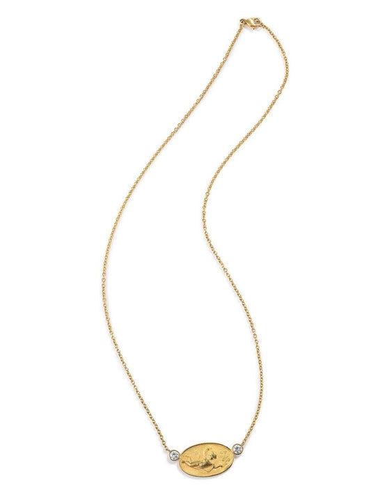 18kt Yellow Gold Ninfa Diamond Necklace