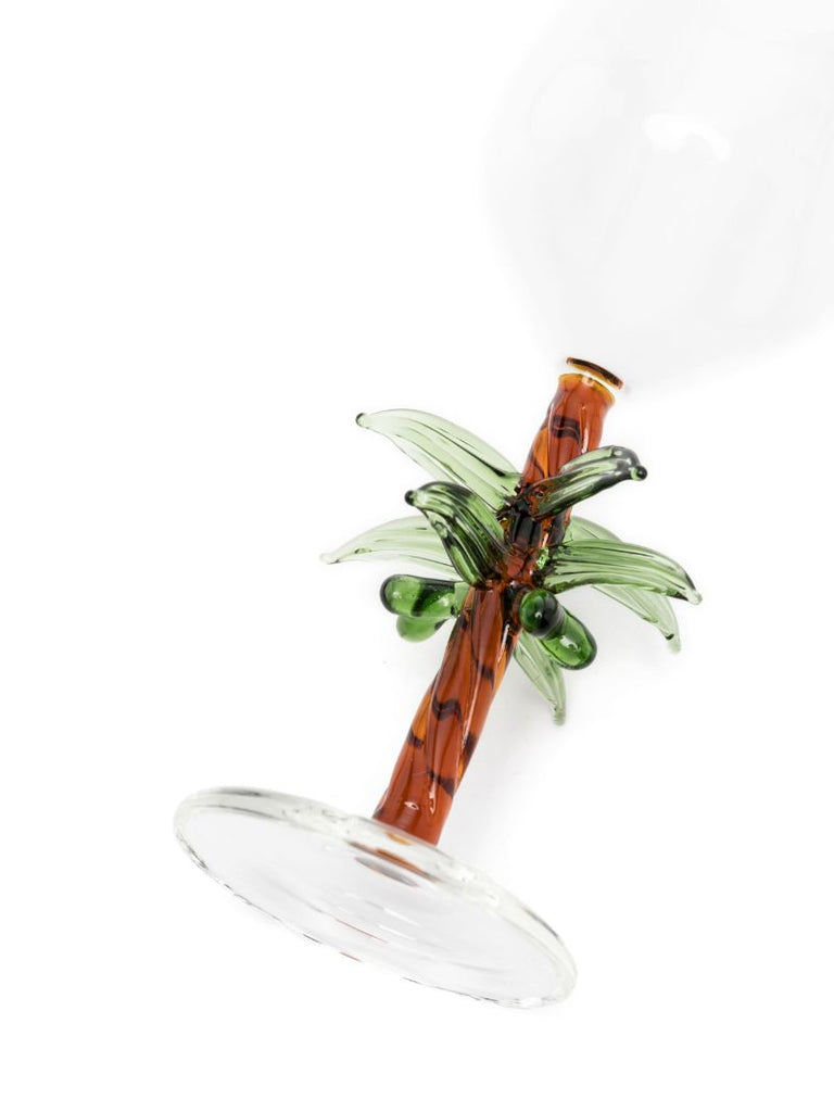 Brown Palm Tree Glass