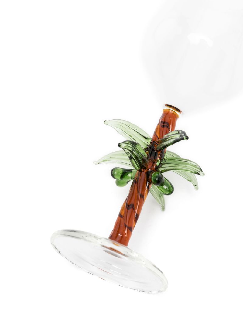 Brown Palm Tree Glass