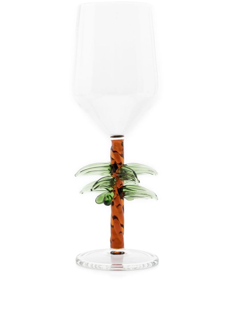 Brown Palm Tree Glass