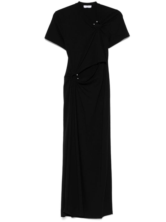 Black Draped Dress