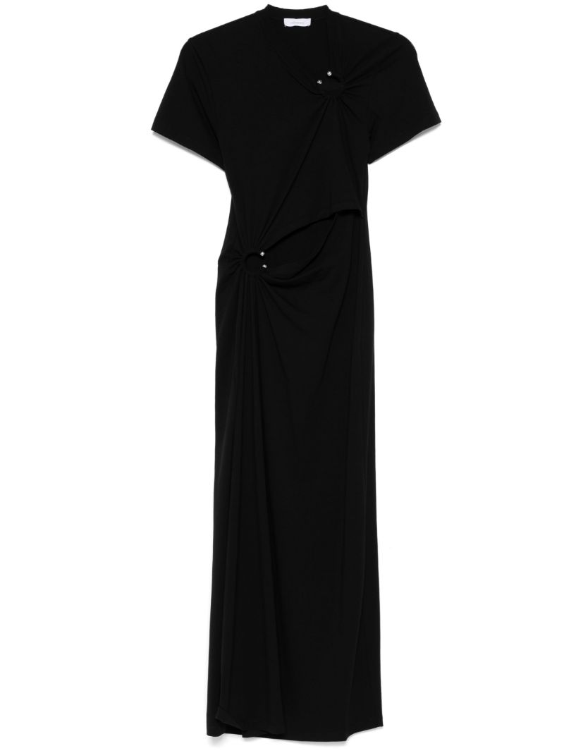 Black Draped Dress