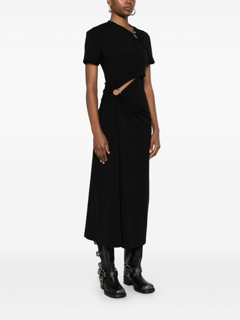 Black Draped Dress