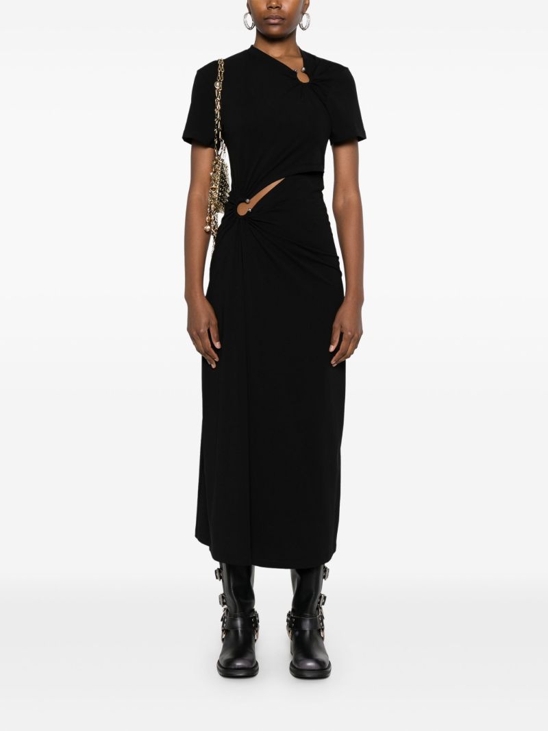 Black Draped Dress