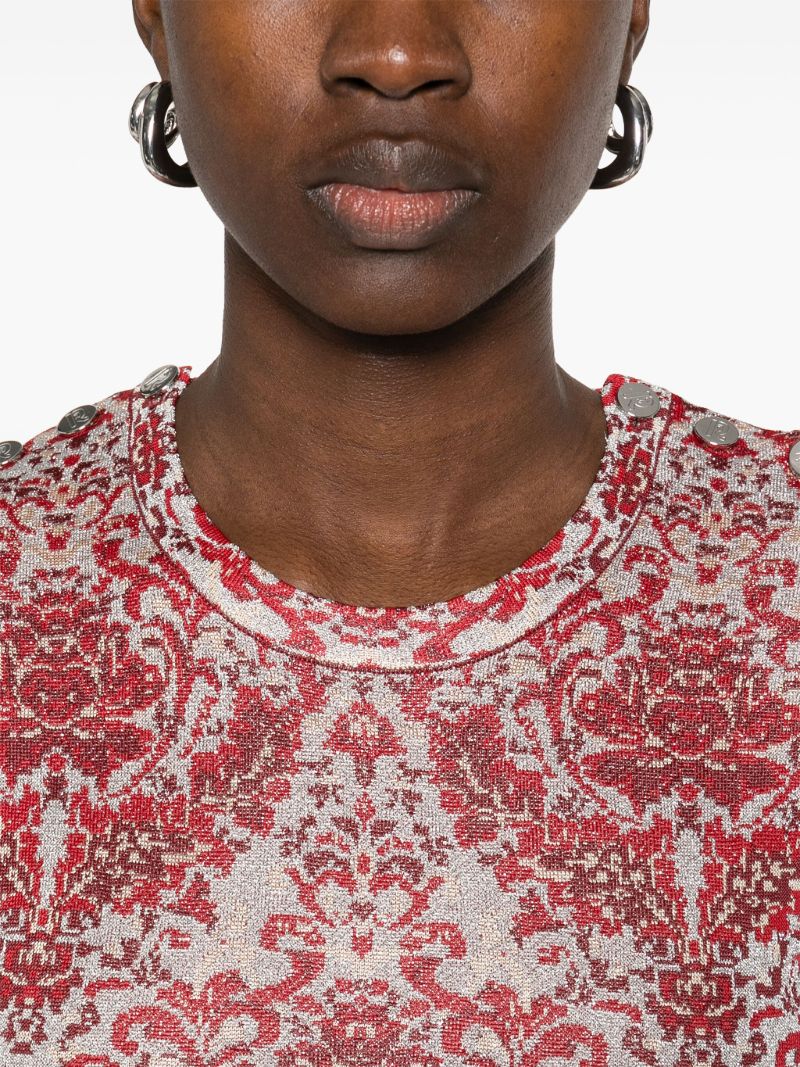 Paisley Jacquard Maxi Dress