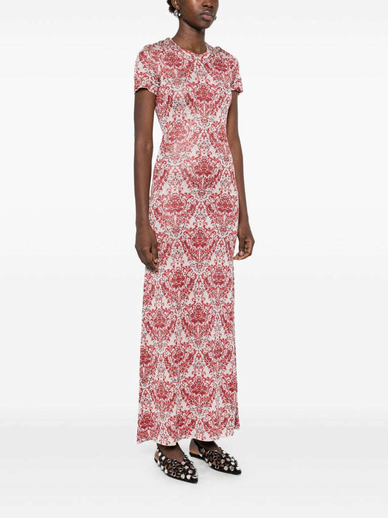 Paisley Jacquard Maxi Dress