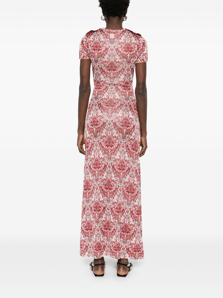 Paisley Jacquard Maxi Dress