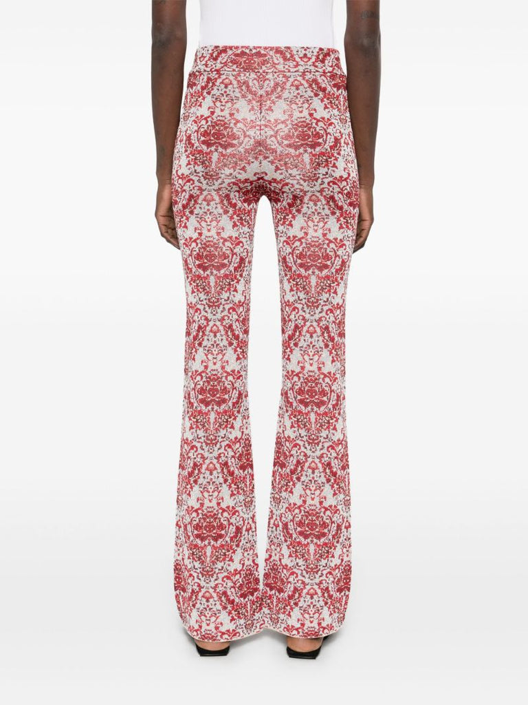 Paisley Jacquard Slim Trousers