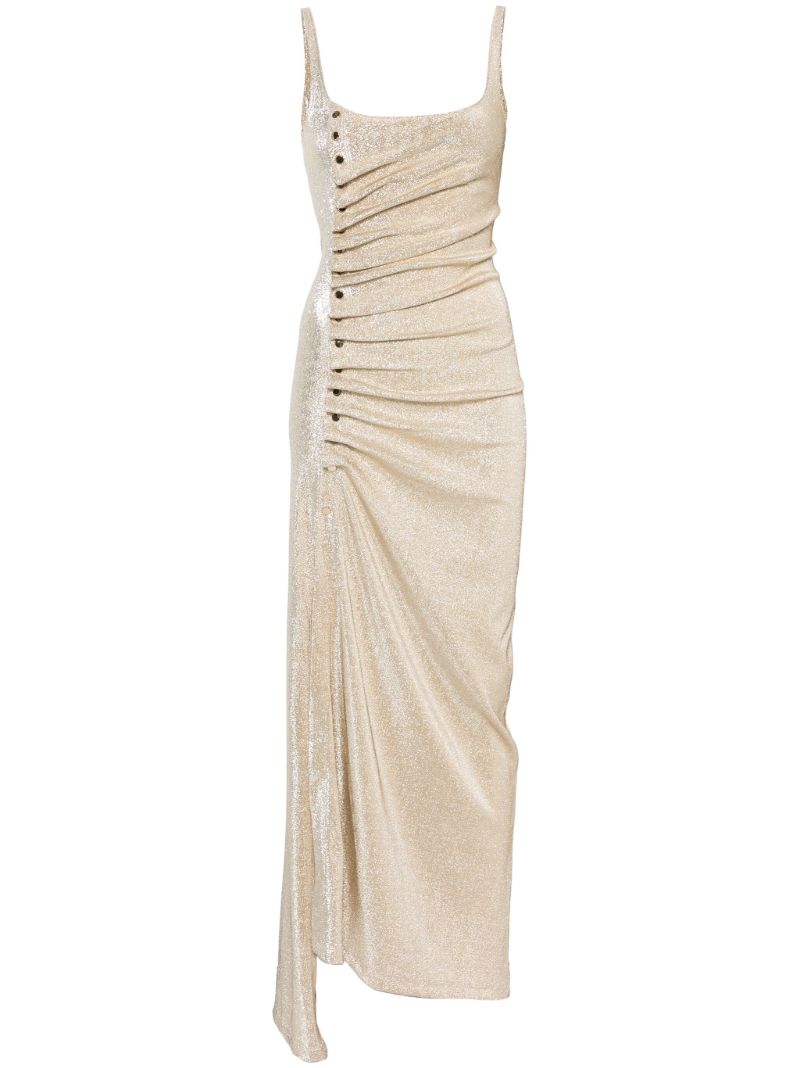 Side-button Maxi Dress