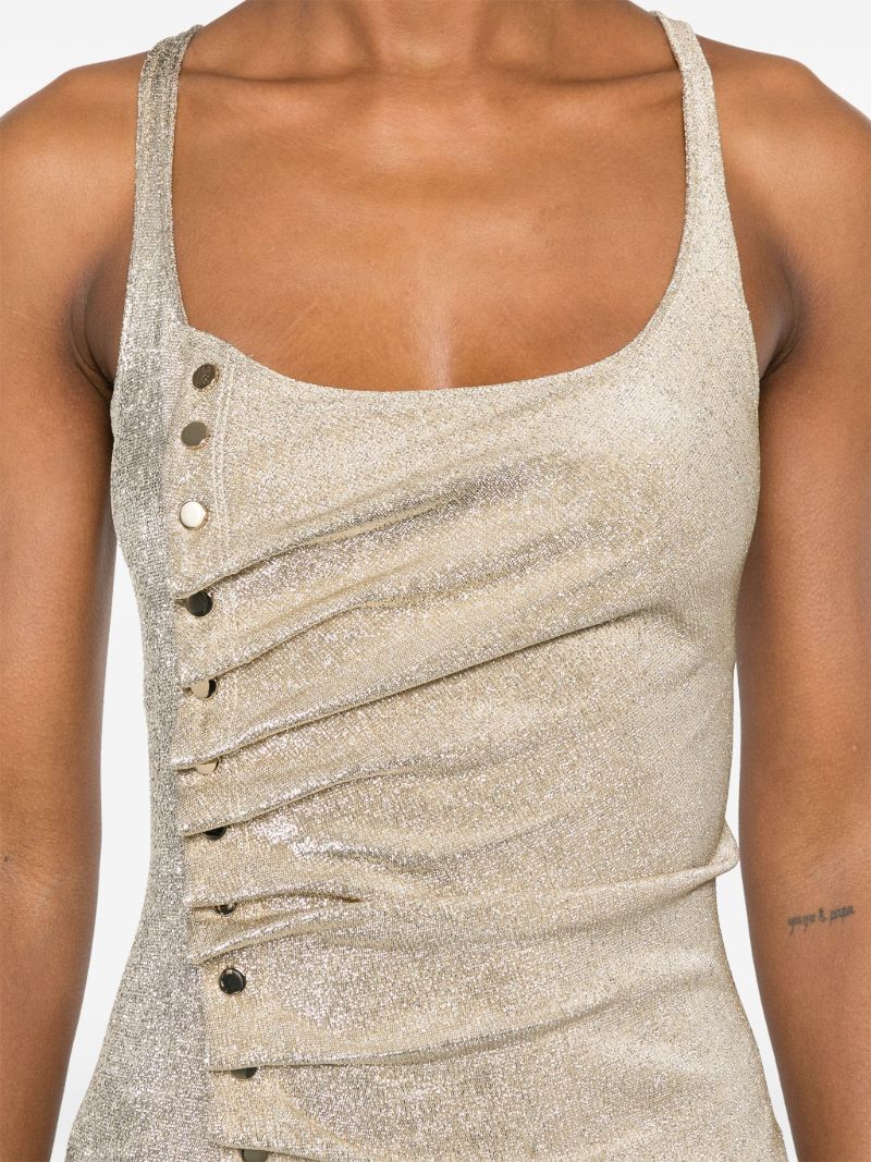 Side-button Maxi Dress