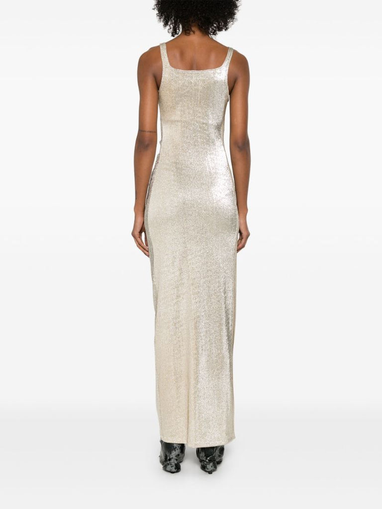 Side-button Maxi Dress