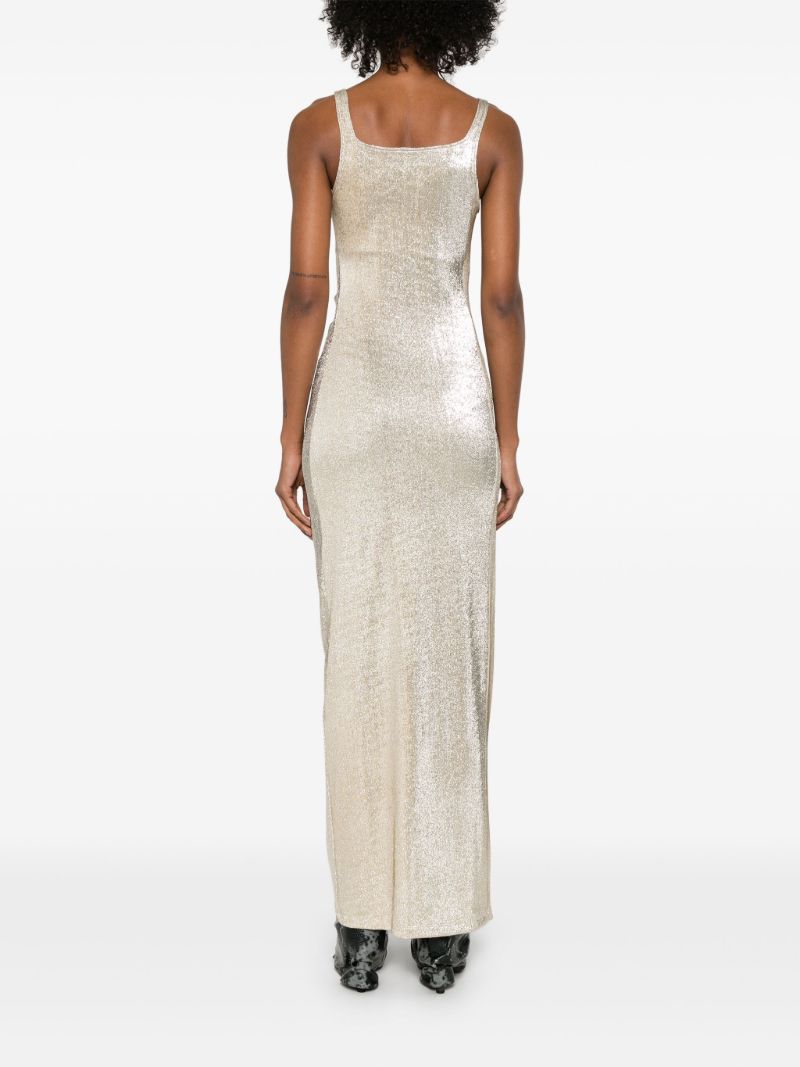 Side-button Maxi Dress