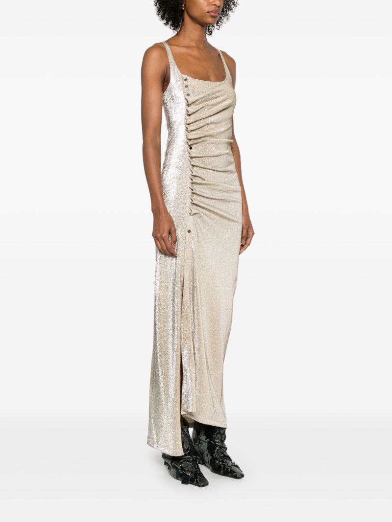Side-button Maxi Dress