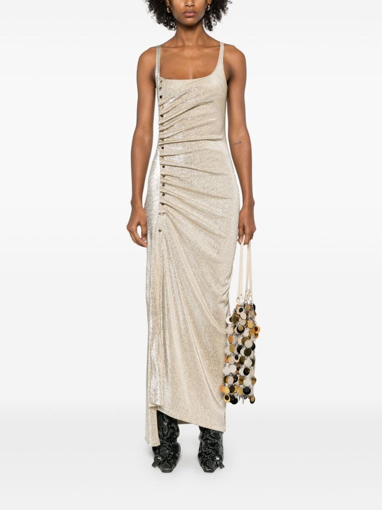 Side-button Maxi Dress