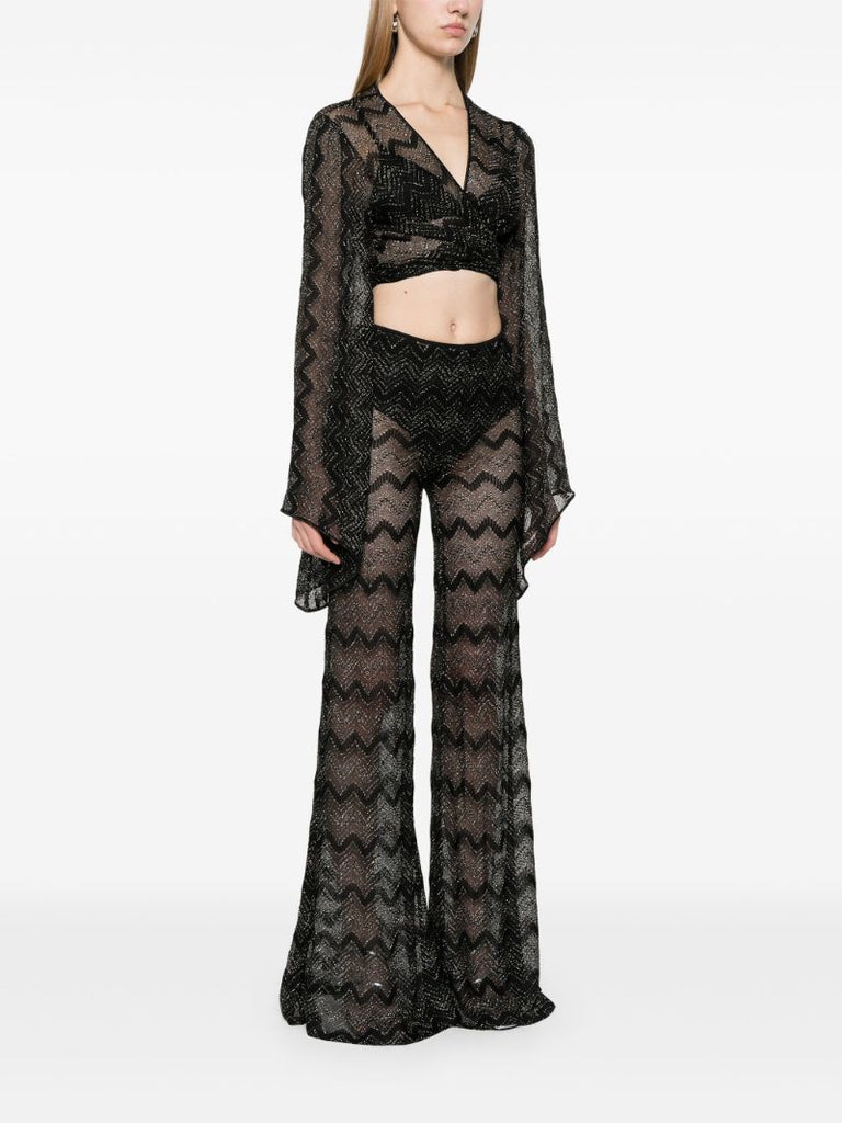 Crochet-knit Cropped Top