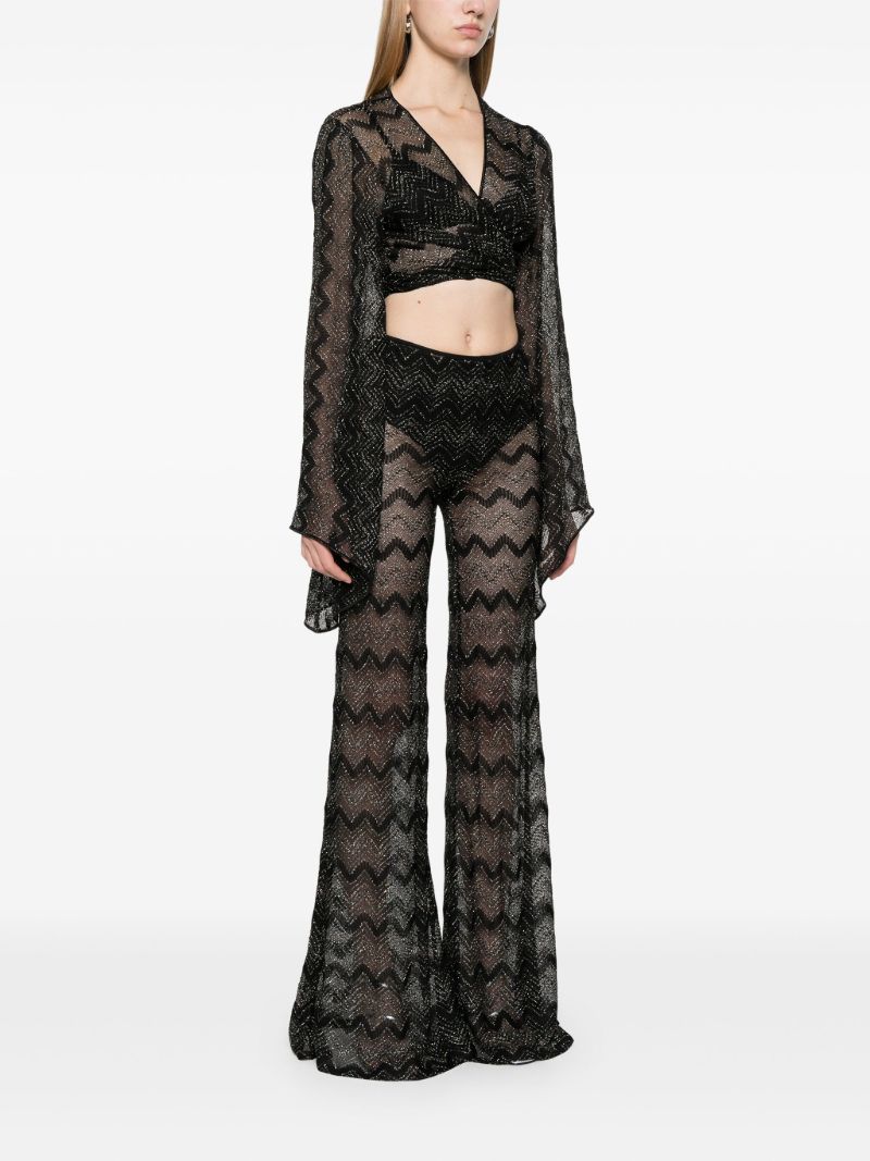 Crochet-knit Cropped Top